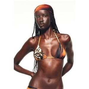 NWT [SOLD OUT] SKIMS x Roberto Cavalli Triangle Bikini Top